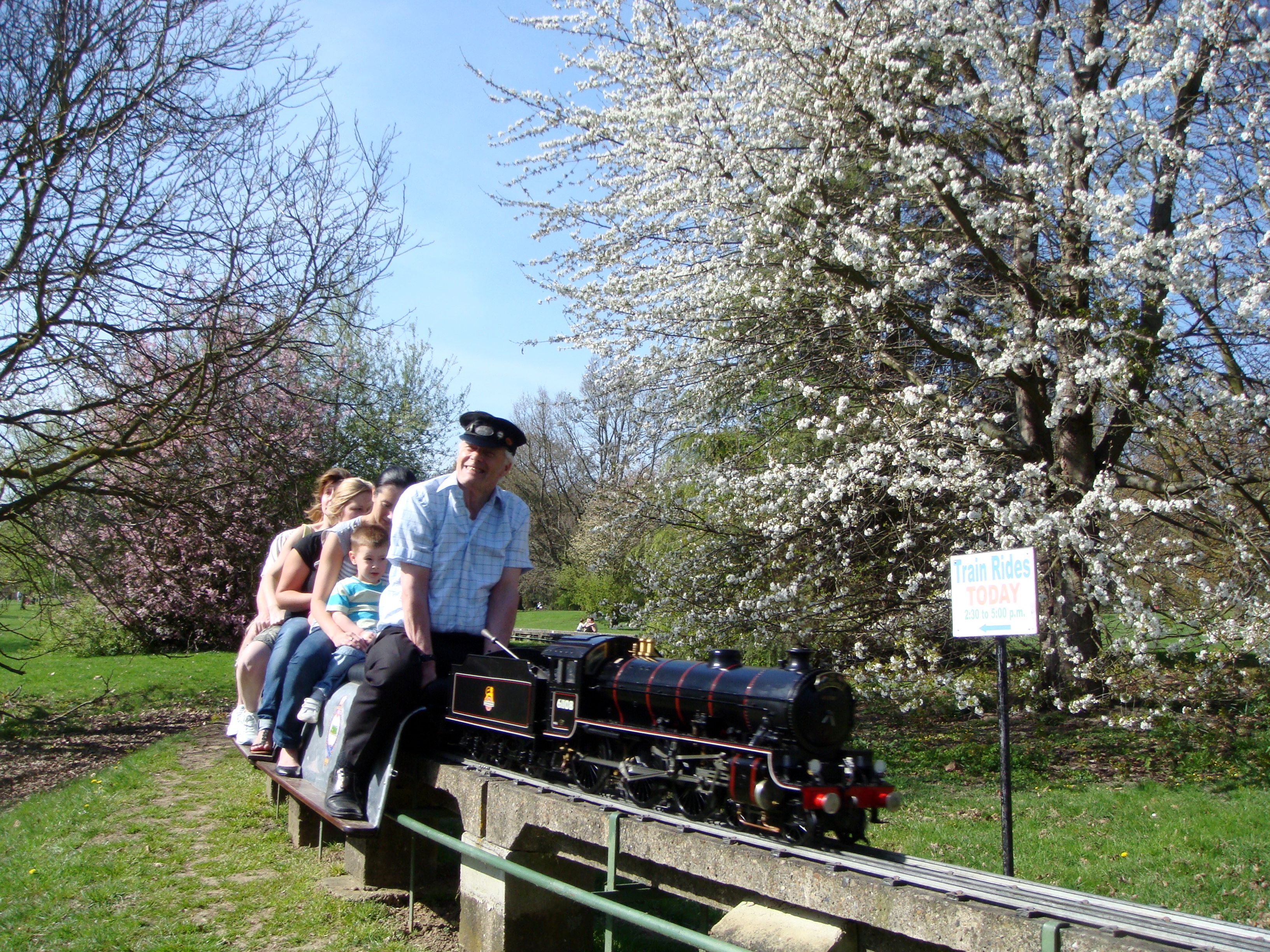 Picture of a train on the miniature railway